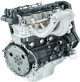 General Motors 2.4 Liter Vortec Industrial Engine back view General Motors 2.4 Liter Vortec Industrial Engine back view